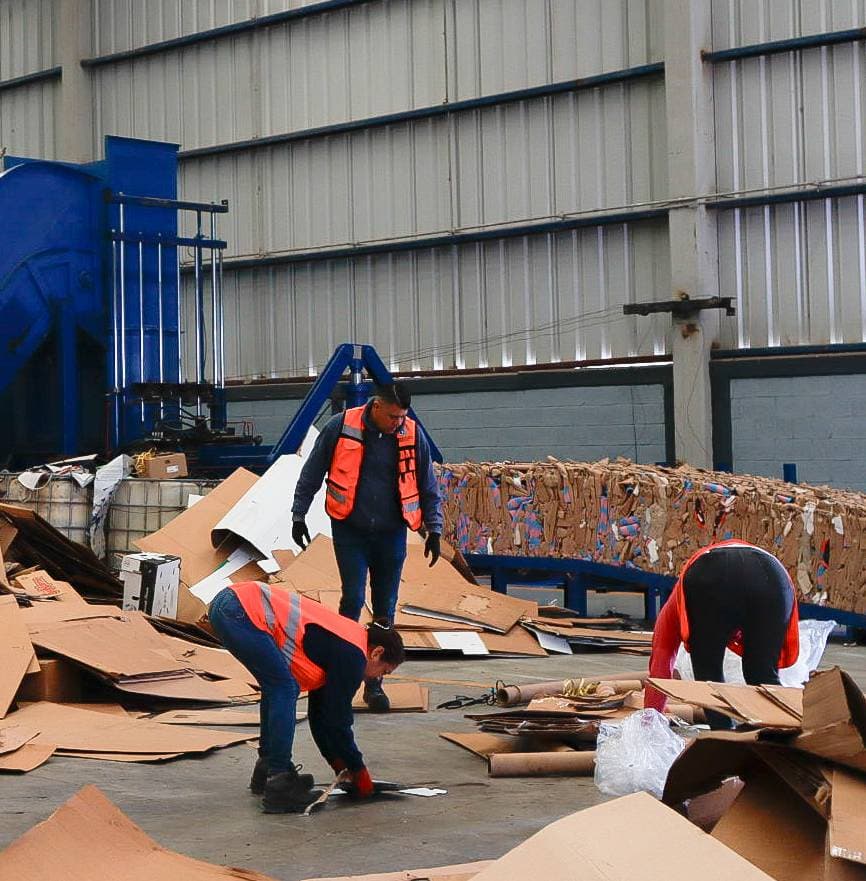 eparación de residuos reciclables en planta autorizada